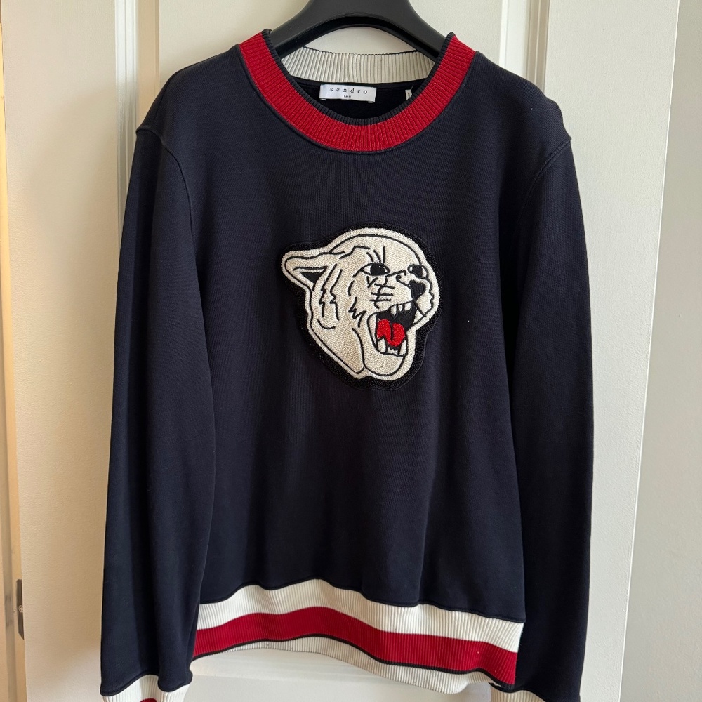 Sandro Tiger Crewneck